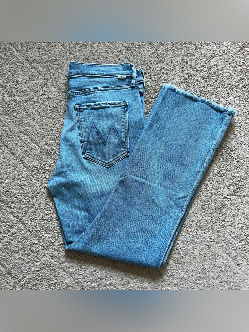 MOTHER The Tripper Ankle Fray Jeans High Rise Stretch Je T’Aime Capsule Sz 31